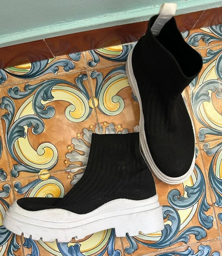 Sock sneakers slip‑on