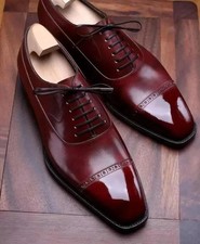 Handmade Burgundy Genuine