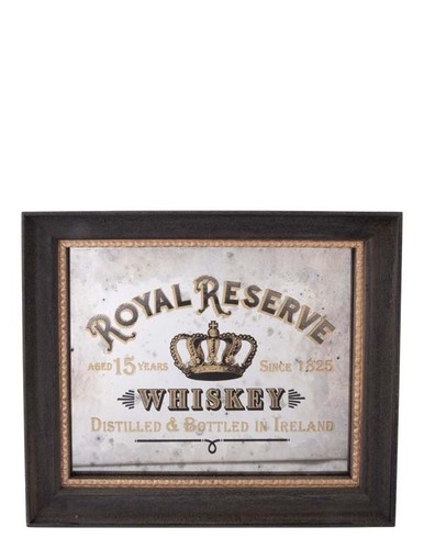 Specchio vetro mercurio whisky