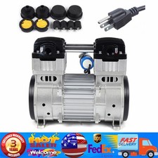 Pompa Aria Silenziosa 1100W 7CFM Testa Compressore Piccola Aria Muta Pompa Vuoto Senza Olio US