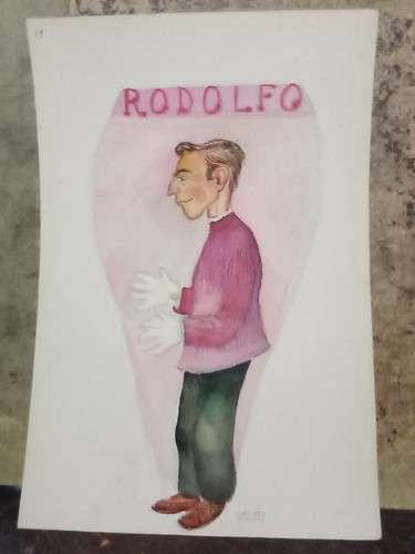 Dipinto satirico rodolfo - dipinto,