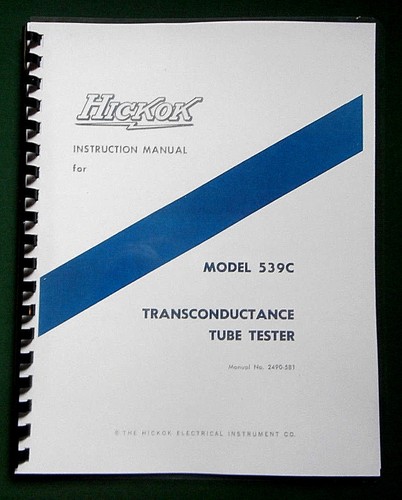 Hickok 539c tester - hickok, tubi