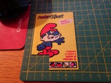 ADESIVO STICKER KLEBER vintage IN TESSUTO RACCOLTA INVERNIZZI I PUFFI PROFUMOSI