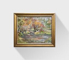 Dipinto olio astratto stagno