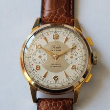 RADO-CRONO-RUOTA A COLONNE-VALJOUX 23-QUADRANTE BITONALE-OVERSIZE-SCATOLA-RARO