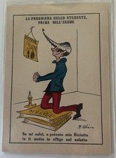 Cartolina Pubblicitaria Illustrata Di Pisa La Preghiera Dello Studente