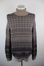 BROOKSFIELD MAGLIONE VINTAGE UOMO TG 48 MAN SWEATER CASUAL LOGO LANA CASHMERE