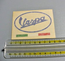 Vintage /Adesivo  Logo  Vespa prespaziato  blu