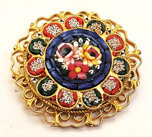Vintage italy spilla pin - spilla, tonda