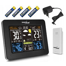 Stazione Meteo GreenBlue Display Grande Sensore Wireless GB523