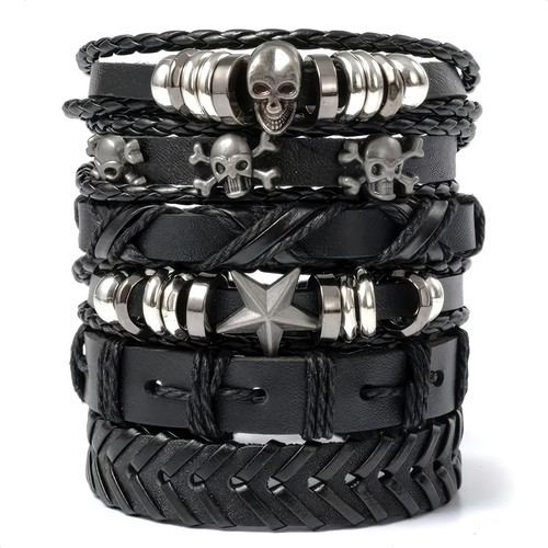 Bracciali emo 6 pezzi - bracciali,