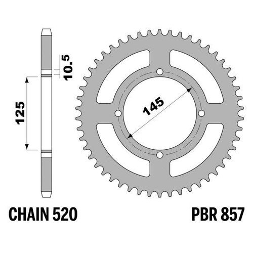 Corona pbr z41 denti passo - corona,