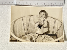 GIRELLO BIMBA GIOCHI VECCHIA FOTOGRAFIA OLD PHOTOGRAPH 1950