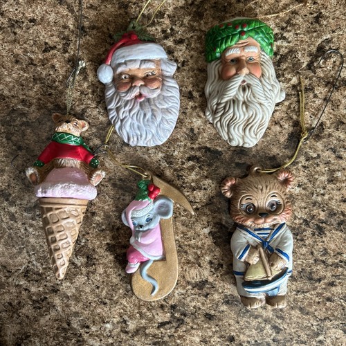 Ornamenti natalizi dipinti - , a