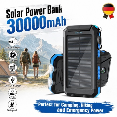 Power bank solare 30000mah - power,