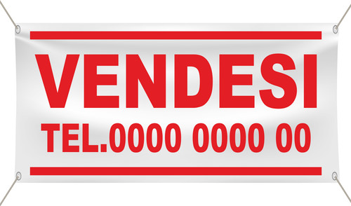 Banner striscione vendesi - striscione,
