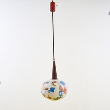 lampadario anni 60 con boccia