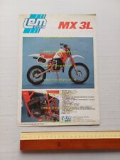 LEM 50 MX 3L - MX 2L minicross depliant italiano originale