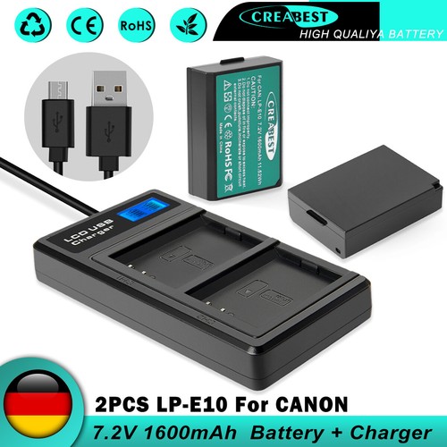 Batteria e10 per canon - lp-e10,