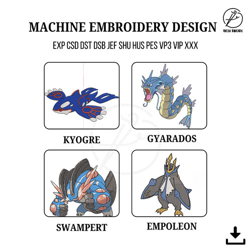 Pokemon macchina ricamo - pokemon,