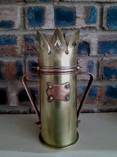 Ww1 trench art vase collector - trench,