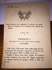 REGIO DECRETO MODIFICA TABELLA NOTARI ASCOLI PICENO CAMPI SALENTINA S. BENEDETTO