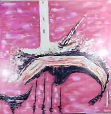 Corrado Boscolo allievo di Guttuso dipinto a mano su tela 107x107