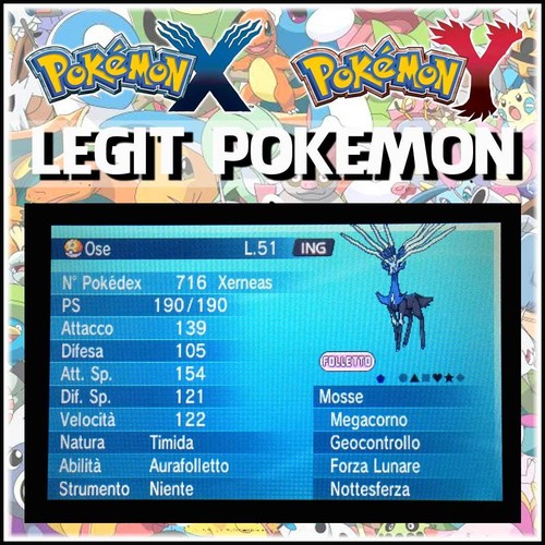 Legit pokemon xerneas - pokemon, x