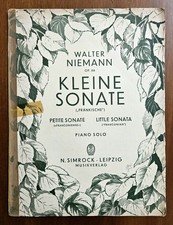 Kleine Sonate - Walter Niemann - Ed. Simrock. Spartiti Piano Solo (Sheet Music)