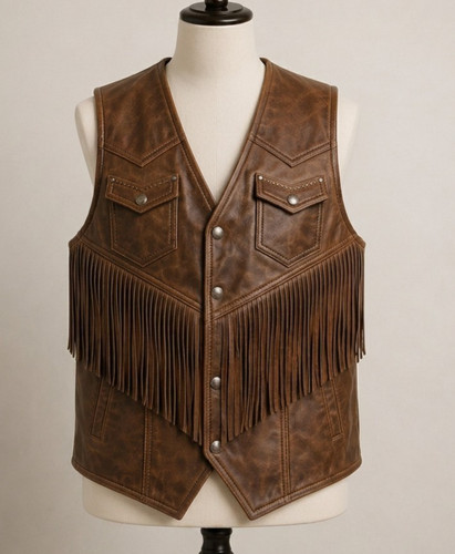 Gilet uomo pelle - , marrone
