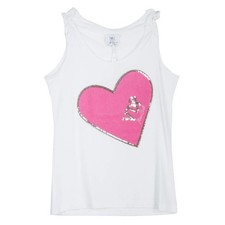 VDP White Embellished Heart