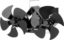 Ventilatore DOPPIO a 10 Lame per Stufa a Legna/Pellet/Gas