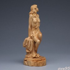 Statua bambola dea figura bellezza legno massello intaglio Thuja decorazione