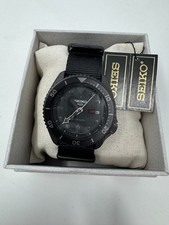 ✅Nuovo con Etichetta✅ Orologio Automatico Seiko 5 Sport Uomo Cinturino Nylon Nero SRPD79 Nero