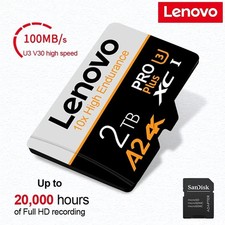Lenovo Scheda Micro SD Alta Velocità 1TB/2TB - Scheda TF Classe 10 XC con Adattatore