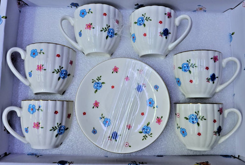 Set tè turco blu - tè, floreale
