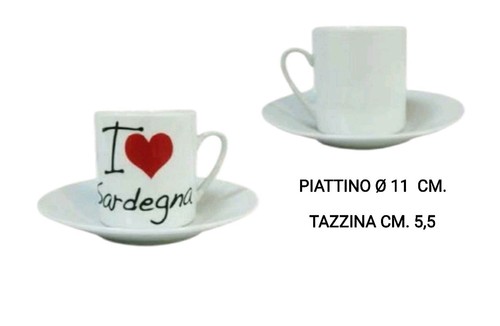 Set pezzi piattino - pezzi, con
