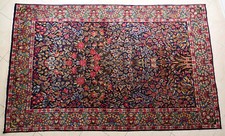 Antico  Tappeto  " Kirman " -  236x148 cm.-  Persia -  anni 20