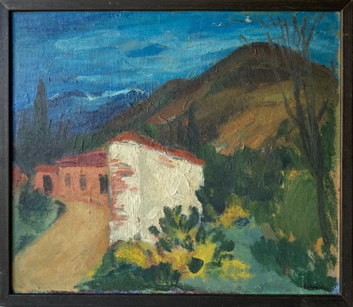 Quadro olio paesaggio