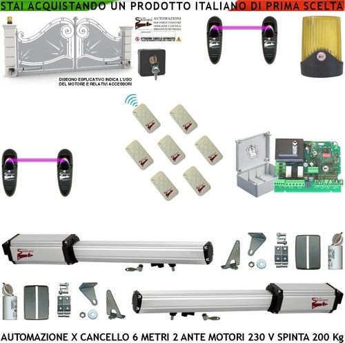 Kit automazione cancello mt - 6,