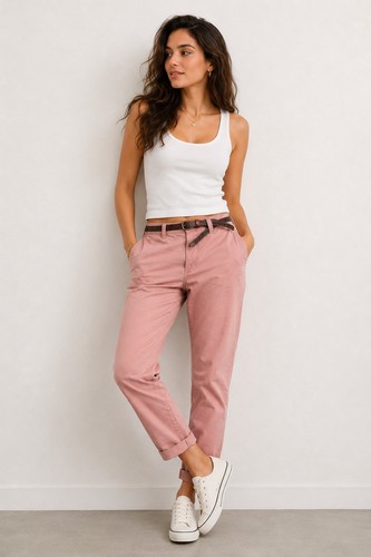 Piazza italia chino donna rosa - chino,