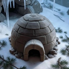 TTRPG igloo da tavolo neve