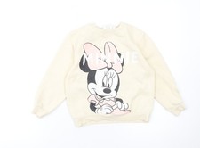 Felpa H&M bambina beige Minnie