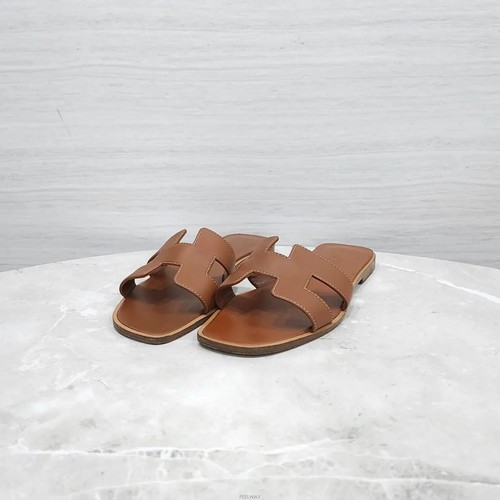 Hermes gold oran sandals - gold,