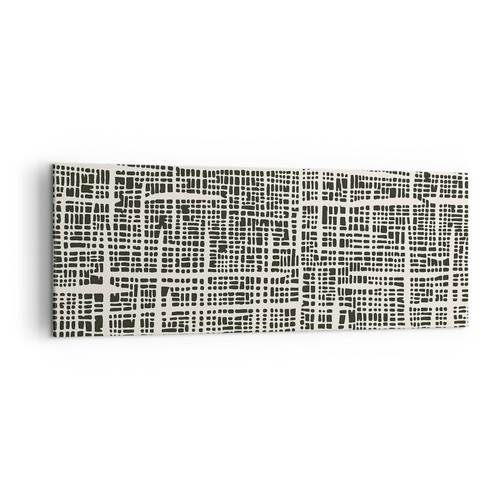 Quadro tela 140x50cm trama - su,