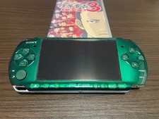 Sony PSP 3000 Spirited Green Console testata con caricatore 2GB di memoria 3 giochi #89