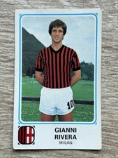 Figurina Calcio Gianni Rivera Panini 1978-79 Milan Maglia Italia Shirt 190 Album