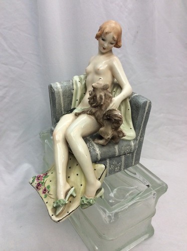 Statuina vintage art decò - vintage,