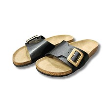 Sandali da donna Birkenstock Catalina nero ciabatte in Birko Flor taglia 38
