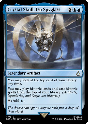 Magic mtg crystal skull - crystal, isu